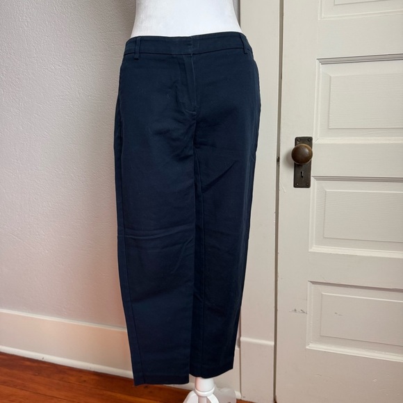 Jones New York Blue Cropped Ankle Pants Relaxed Fit - Picture 2 of 7